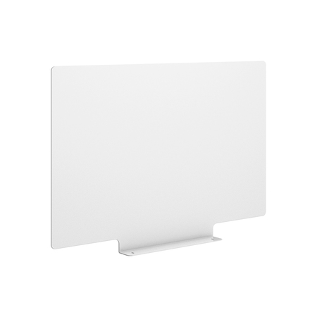 HIRSH 29.5" Privacy Divider Panel for 24" or 30" Deep Desks, White 24490